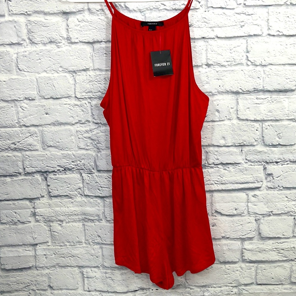 NWT Forever 21 Red Romper